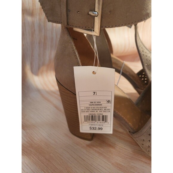 Universal Thread™ ~ Women's Size 7 1/2 ~ Hannah ~ Sling Back ~ Taupe Sandals - Picture 6 of 11